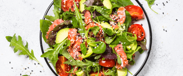 salade avocat epinard saumon fertilite